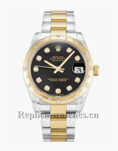 Rolex Mid-Size Datejust Black 31MM 178343
