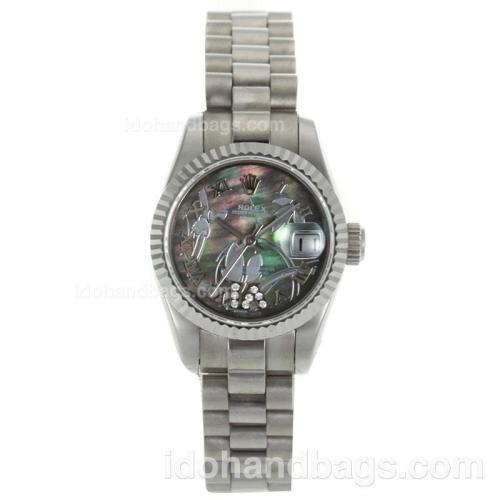 Rolex Datejust Automatic Roman Markers with MOP Dial-Flowers Illustration 116244