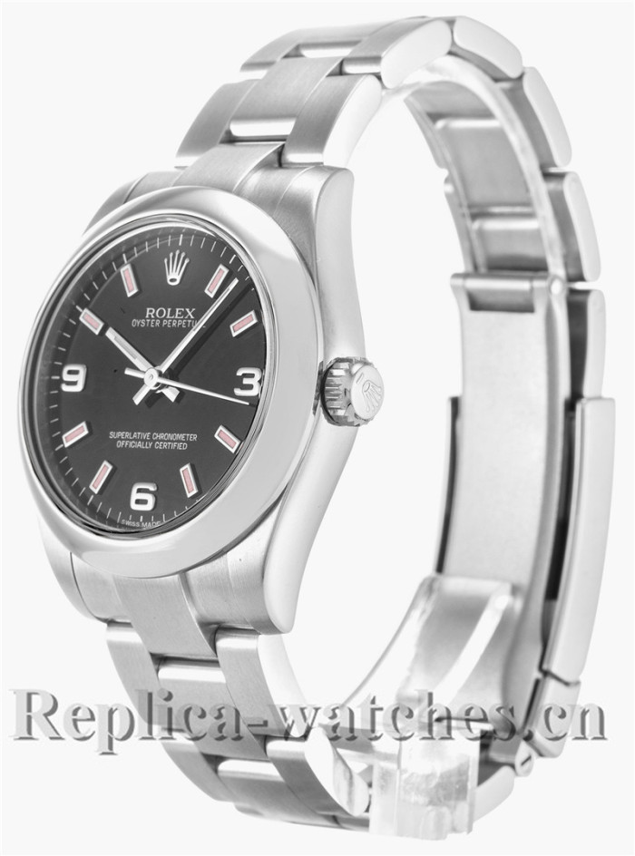 Rolex Lady Oyster Perpetual Black Dial 31MM 177200
