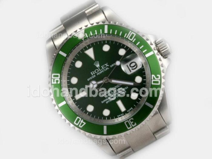 Rolex Submariner Swiss ETA 2836 Movement with Green Dial-50th anni 2008 Updated Version 20574