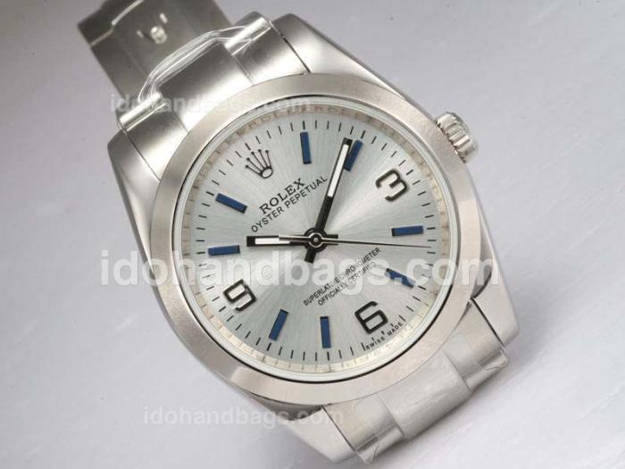 Rolex Air-King Oyster Perpetual Automatic with White Dial 11680