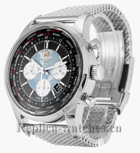 Breitling Transocean Chronograph Stainless Steel Strap 46MM AB0510