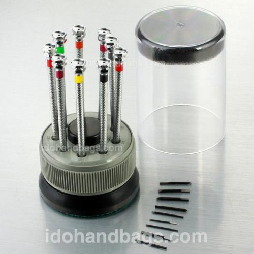 9 Mini Screwdriver Set with Stand and Extra Blades 131844