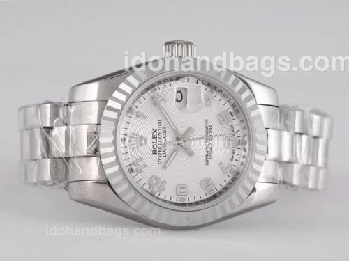 Rolex Datejust Automatic with White Dial-Number Marking 25783