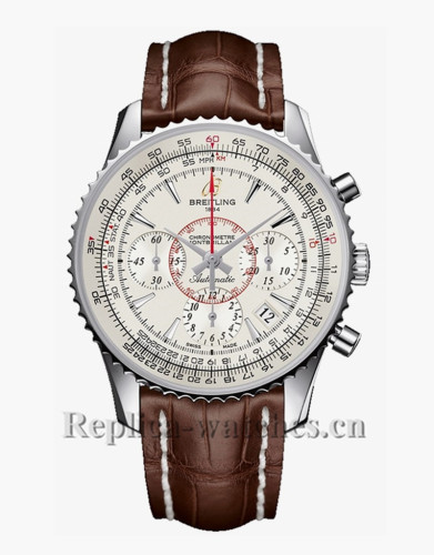 Breitling Navitimer Montbrillant-01 Brown Leather Strap Replica Watch
