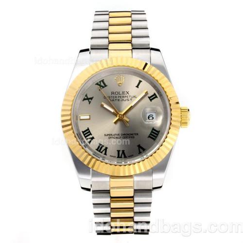 Rolex Datejust II Automatic Two Tone with Gray Dial 180420