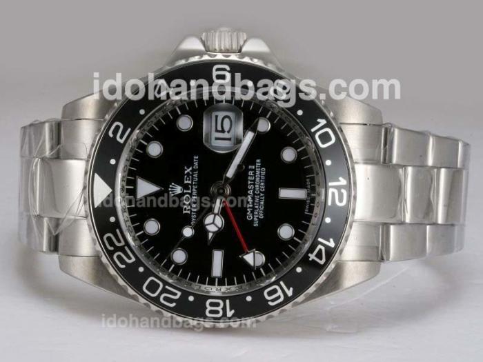 Rolex GMT-Master II 50th Anniversary Automatic with Black Dial and Bezel 12067