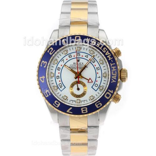 Rolex Yacht-Master II Automatic Two Tone with White Dial S/S-Same Structure as ETA Version-High Quality 71711