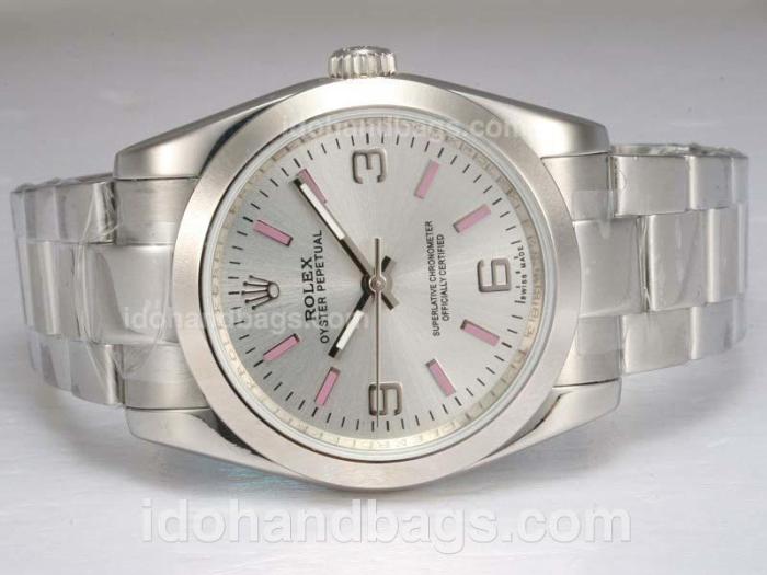 Rolex Air-King Oyster Perpetual Automatic with White Dial 11681