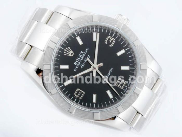 Rolex Air-King Precision Automatic with Black Dial 23142