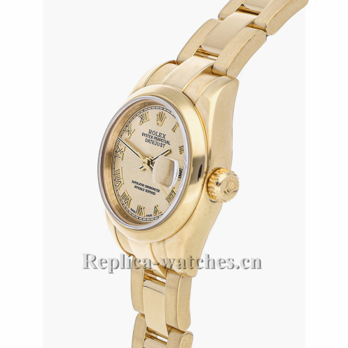 Rolex Replica Datejust Gold Case 179168