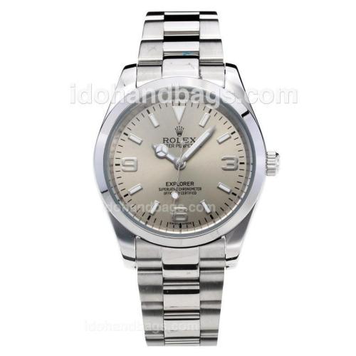 Rolex Explorer Automatic with Silver Dial S/S Oversized Version 197876