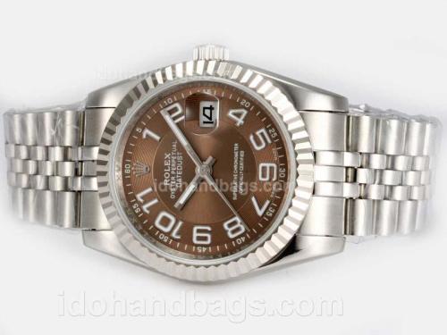 Rolex Datejust Automatic with Brown Dial-New Version 19288