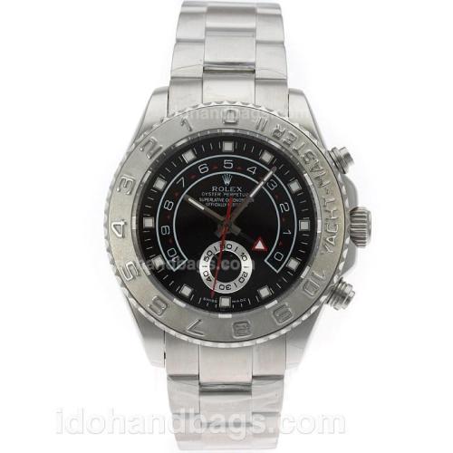 Rolex Yacht-Master II Automatic with Black Dial S/S-Same Structure as ETA Version-High Quality 71706