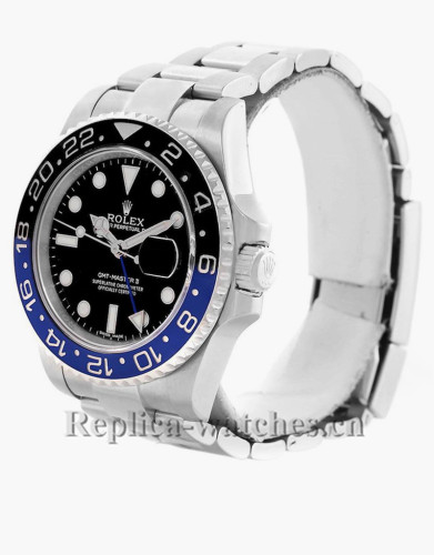 Replica  Rolex GMT-Master II  Batman  116710BLNR stainless steel case black dial 40mm Mens watch