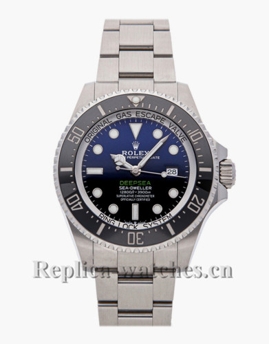 Replica Rolex Sea Dweller 126660 stainless steel case blue dial 44mm mens watch