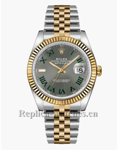 Replica Rolex Datejust 126233  Stainless Steel Case Slate Grey Dial 36mm Luxury Watch 