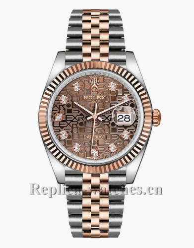 Replica Rolex Datejust 126231 Chocolate Brown Dial 36mm Unisex Luxury Watch