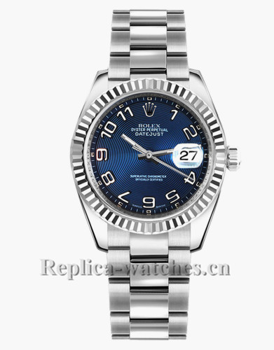 Replica Rolex Datejust 178274 Stainless Steel Case Blue Dial 31mm Lady Watch