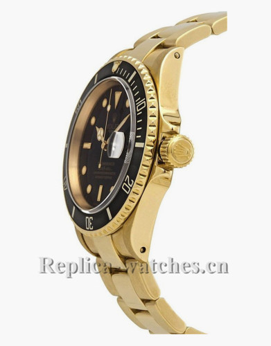 Replica Rolex Submariner Date 16618 Automatic Black Dial 40mm Mens Watch