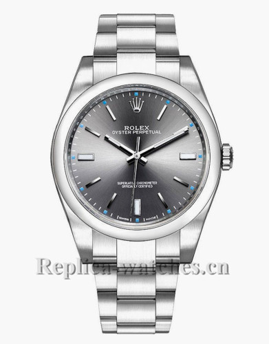 Replica  Rolex Oyster Perpetual 114300 Automatic Steel 39mm Grey Dial Men's Watch