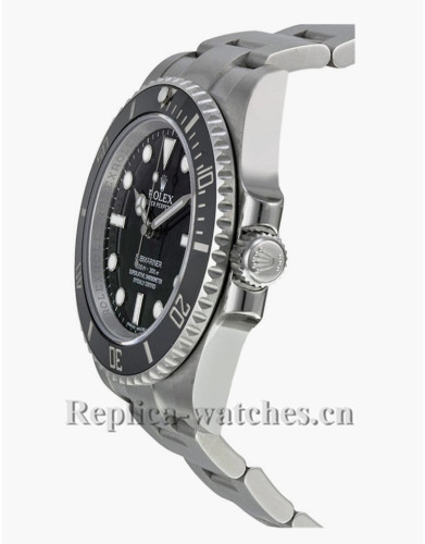 Replica Rolex Submariner No Date 114060  Stainless Steel Case Black Dial 40mm Men's Watch 