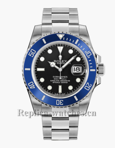 Replica Rolex Submariner Date 126619LB Blue Ceramic Bezel Black Dial 41mm Men's Watch 
