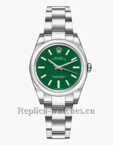 Replica Rolex Oyster Perpetual 277200  Stainless Steel Case Green Dial 31mm Lady's Watch 