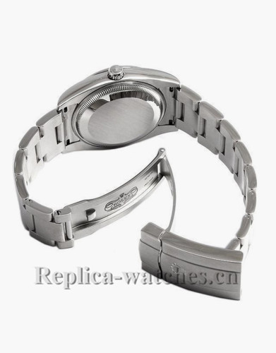 Replica Rolex Oyster Perpetual 114200 Steel Oyster Bracelet 34mm Green Dial Luxury Watch
