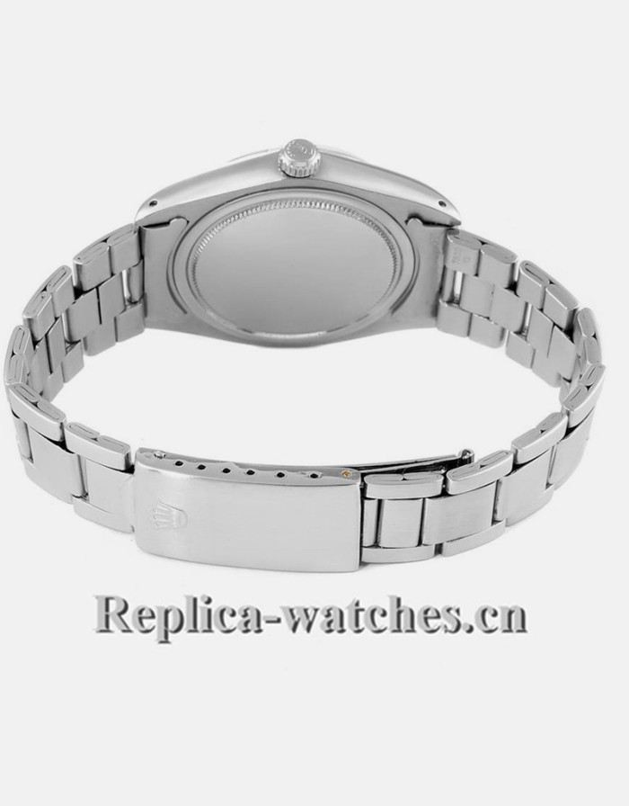 Replica Rolex OysterDate Precision 6694 Stainless steel oyster bracele Silver Dial 35mm Mens Watch