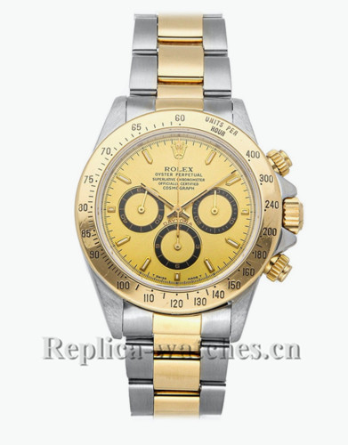 Replica  Rolex Daytona 16523  stainless steel  champagne dial 40mm  Mens Automatic watch