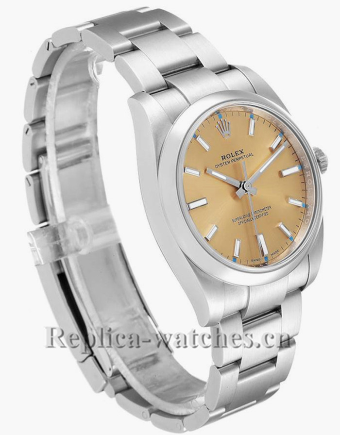 Replica Rolex Oyster Perpetual 114200  Stainless steel case 34mm White Grape Dial Mens Watch