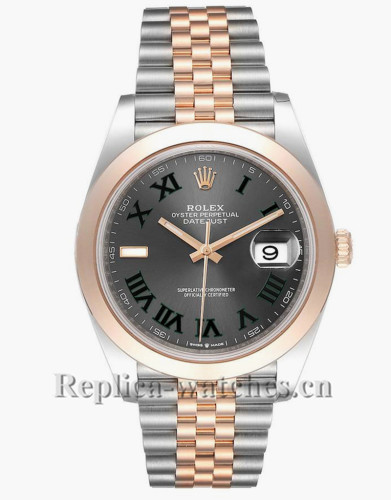 Replica Rolex Datejust 126301 Stainless steel 41mm Grey Green Dial Mens Watch