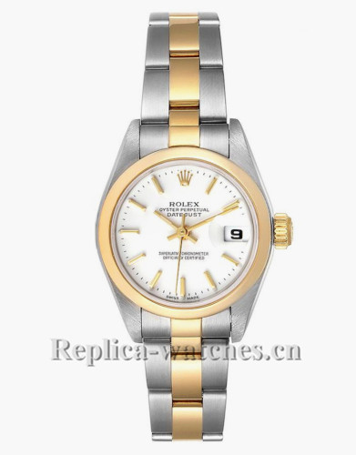 Replica Rolex Datejust  79163 Stainless steel oyster case 26mm White Dial Ladies Watch