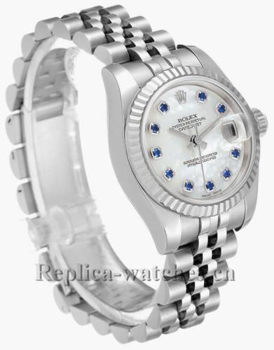 Replica Rolex Datejust 179174 Stainless steel oyster case 26mm MOP dial Ladies Watch