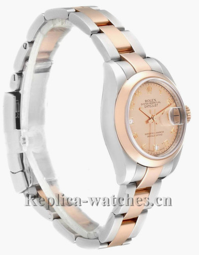 Replica Rolex Datejust 179161 Stainless steel oyster case 26mm Rose Diamond Dial Ladies Watch