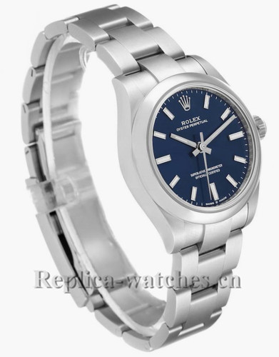 Replica Rolex Datejust Midsize  277200 Stainless steel oyster case 31mm Blue Dial Ladies Watch