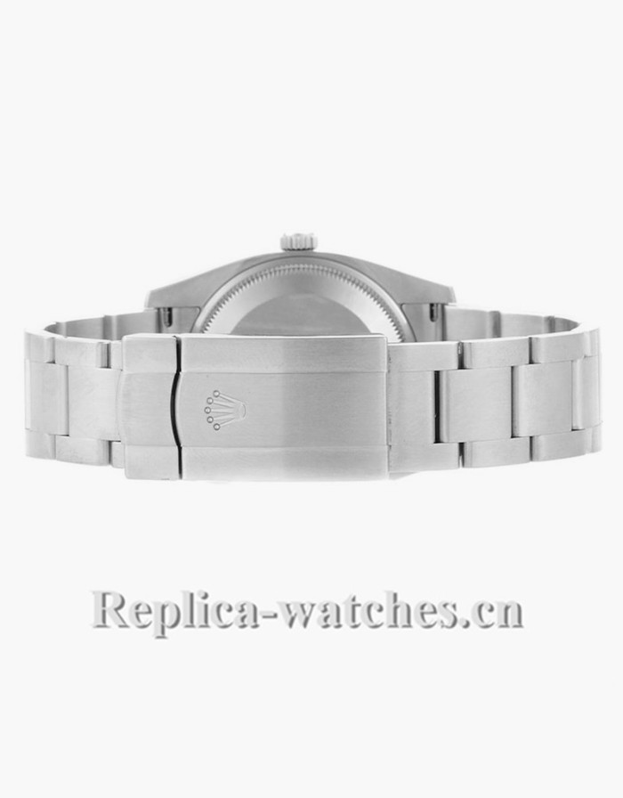 Replica Rolex Air King 114234 Silver dial 34mm Fluted Bezel Mens Watch