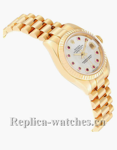 Replica Rolex President Datejust 179178 oyster case 26mm MOP dial Ladies Watch