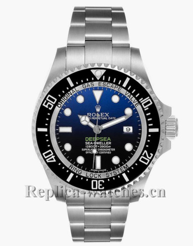 Replica Rolex Seadweller 116660 Deepsea Cameron D-Blue Stainless steel oyster case 44mm Mens Watch