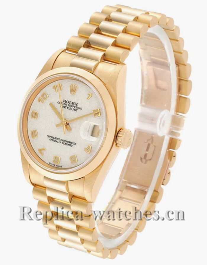 Replica Rolex President Datejust Midsize 68278 oyster case 31mm Jubilee Dial Ladies Watch 