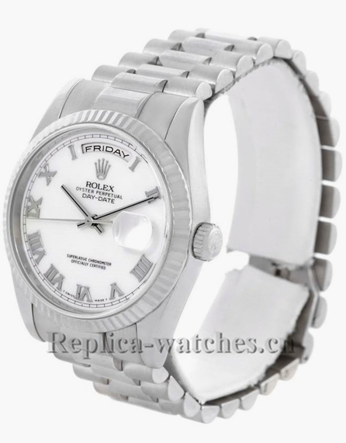 Replica Rolex  President Day-Date 118239 Oyster case 36mm White dial Mens Watch 