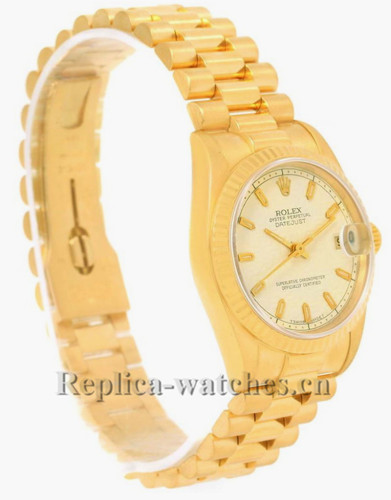 Replica Rolex President Datejust 68278 oyster case 31mm Ivory Jubilee Dial Ladies Watch
