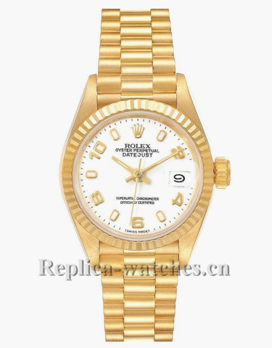 Replica Rolex President Datejust 69178 White Dial oyster case 26mm Ladies Watch