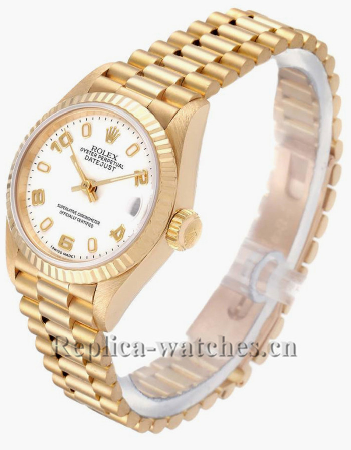 Replica Rolex President Datejust 69178 White Dial oyster case 26mm Ladies Watch