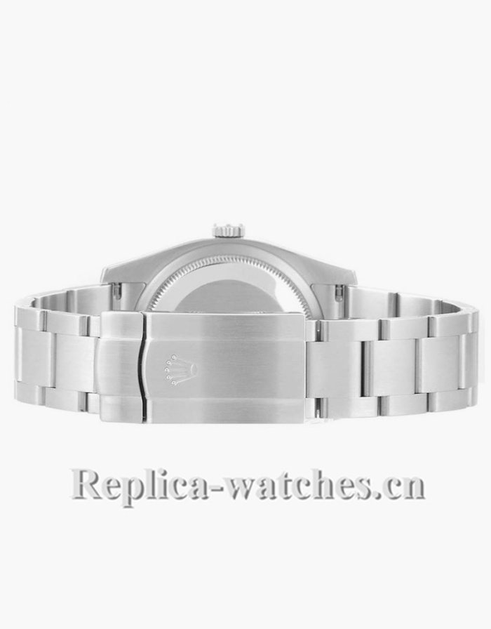 Replica Rolex Oyster Perpetual 116000 Silver Blue Concentric Dial 36mm Unisex Watch 