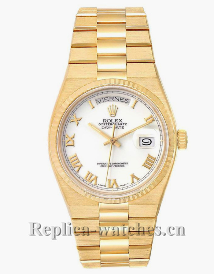 Replica Rolex President 19018 White Dial oyster case 36mm Mens Watch