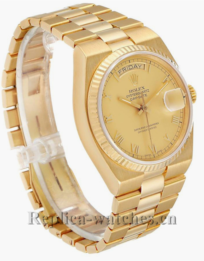 Replica Rolex President 19018 Champagne Dial oyster case 36mm Mens Watch 