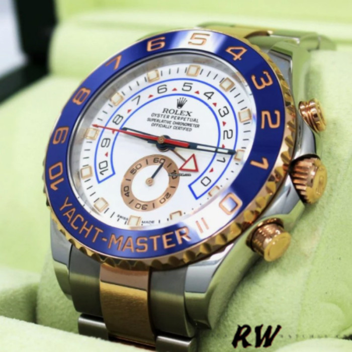 Rolex Yacht-Master II 116681 White dial 44mm Mens replica Watch