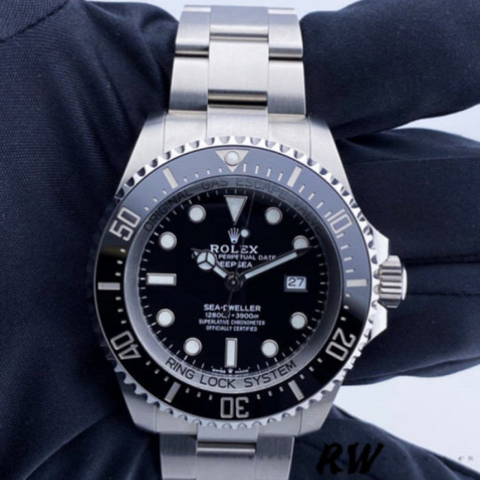 Rolex Deepsea 126660 Black Dial Oyster Steel 44mm Mens replica watch